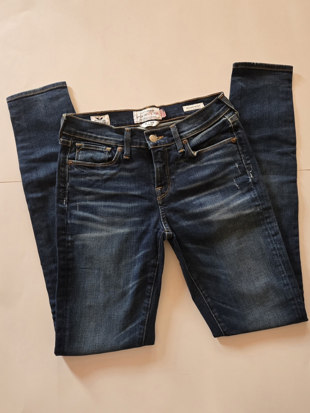 Lucky Brand Brooke Skinny Ankle Skinny Jeans Waist 25 Blue